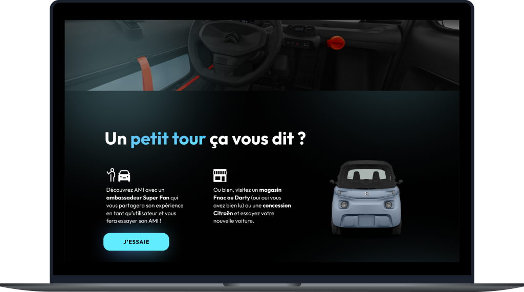 Les caractéristiques et vue 3D du véhicule