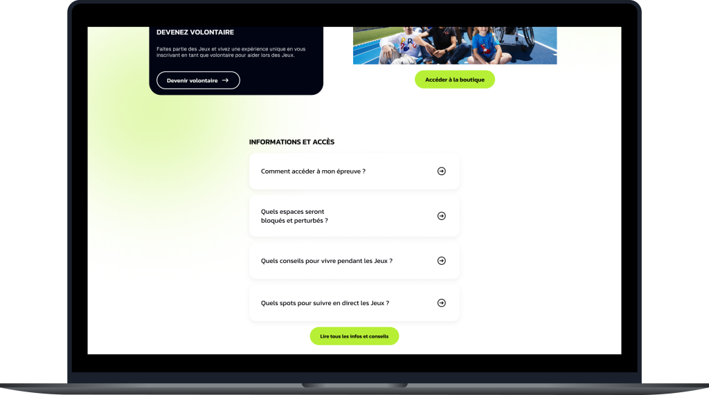 Landing page - FAQ