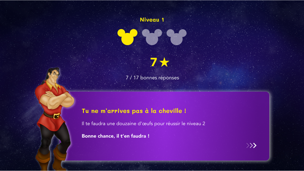 Résultats d'une étape